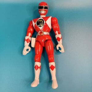 VTG 8" Mighty Morphin Power Rangers Red Ranger MMPR Kicking Figure Bandai 1993